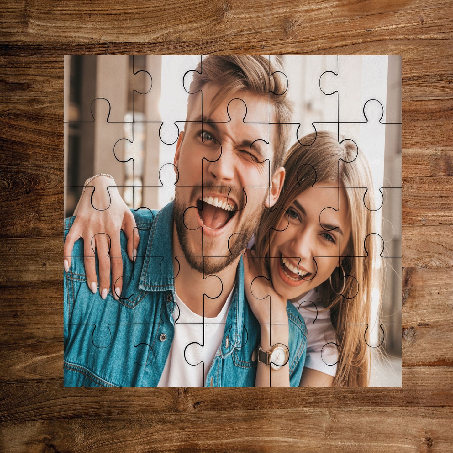 Premium Wooden Personalised Photo Jigsaw 25 Pieces - ANY PHOTO - Custom Photo Puzzle - Photo Jigsaw - Custom Picture Puzzle