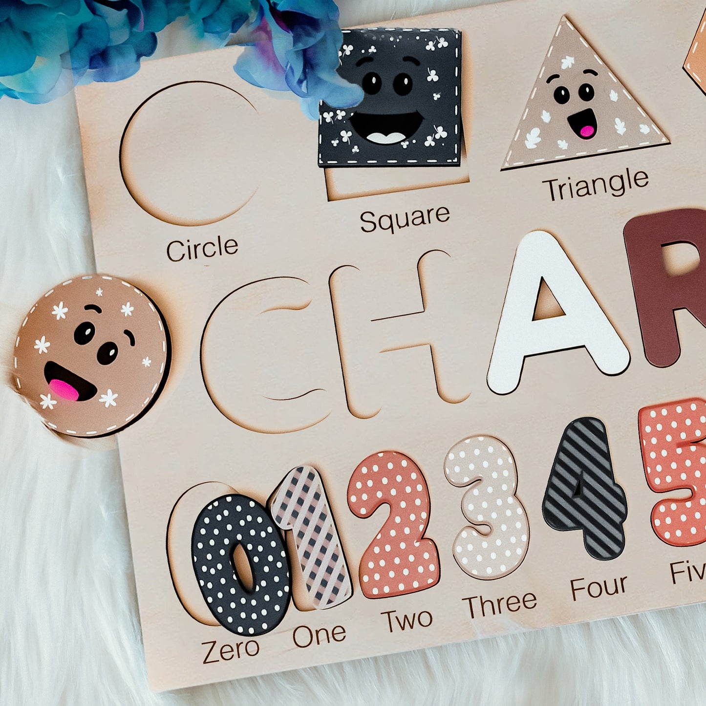 Personalized Baby Shower Gifts | Custom Busy Board Puzzle | Personalized Baby Girl and Boy Gifts | Kid Christmas Gifts | Montessori