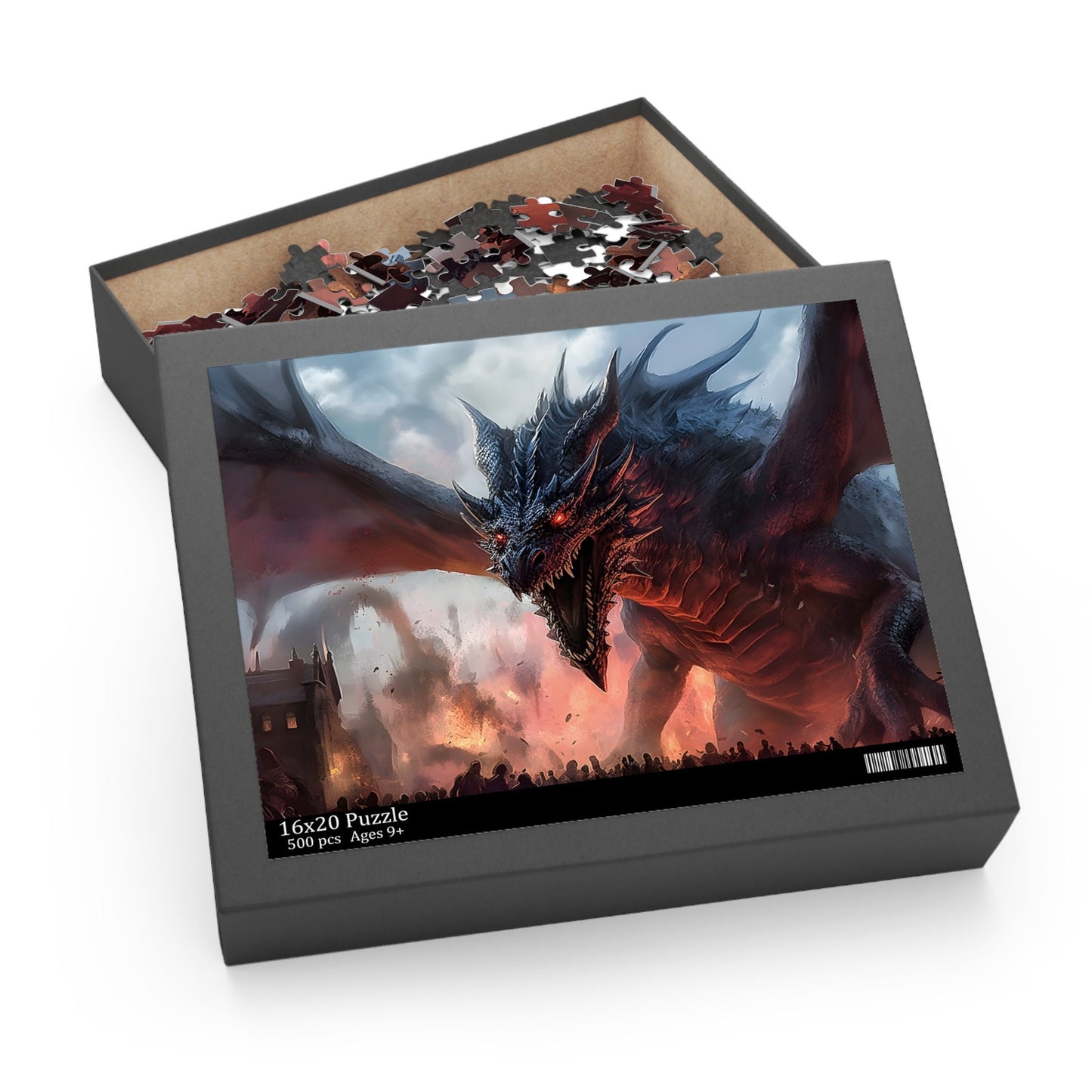 Dragon Jigsaw Puzzle|Challenging game|Colorful Dragon-Themed Toy|Fantasy artwork