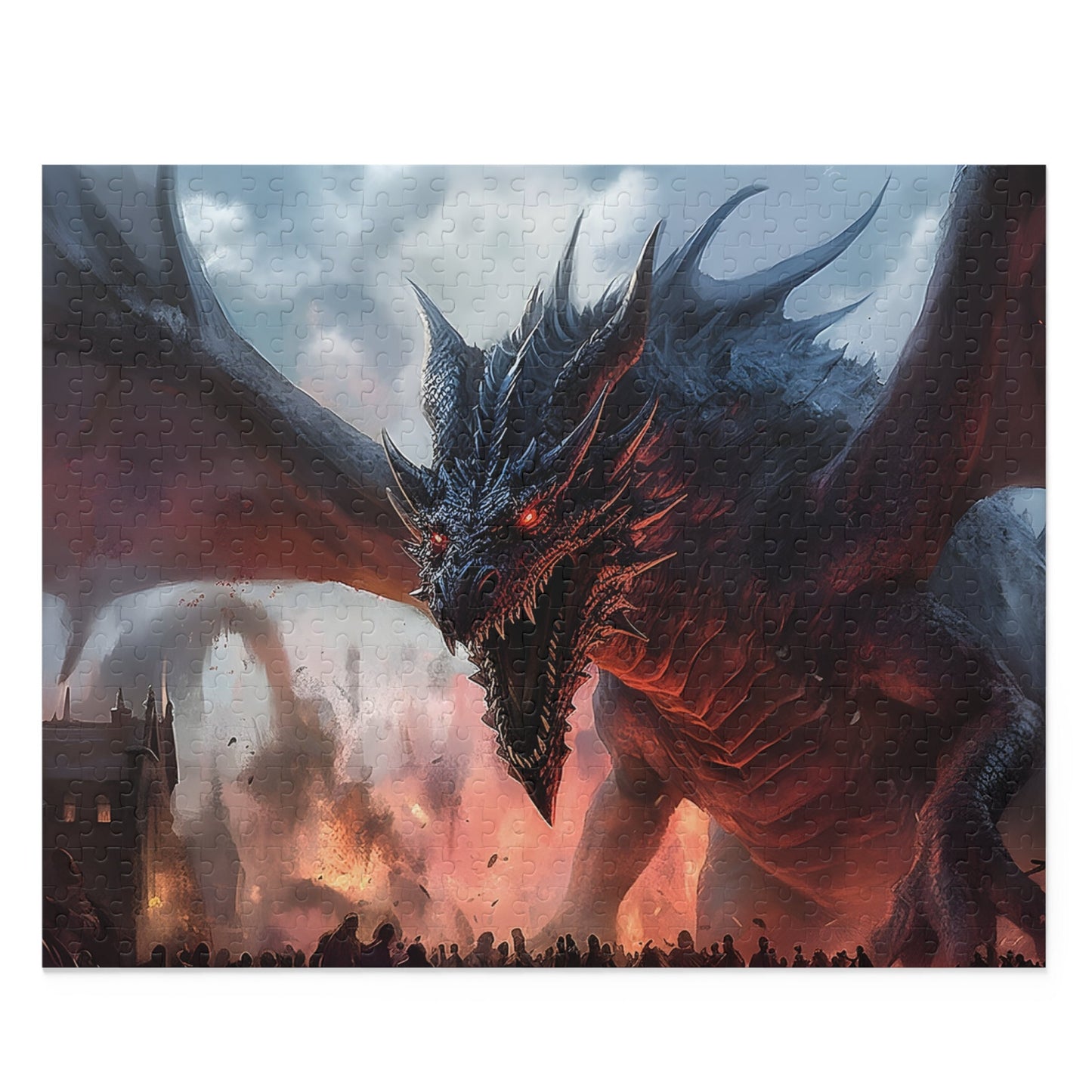 Dragon Jigsaw Puzzle|Challenging game|Colorful Dragon-Themed Toy|Fantasy artwork