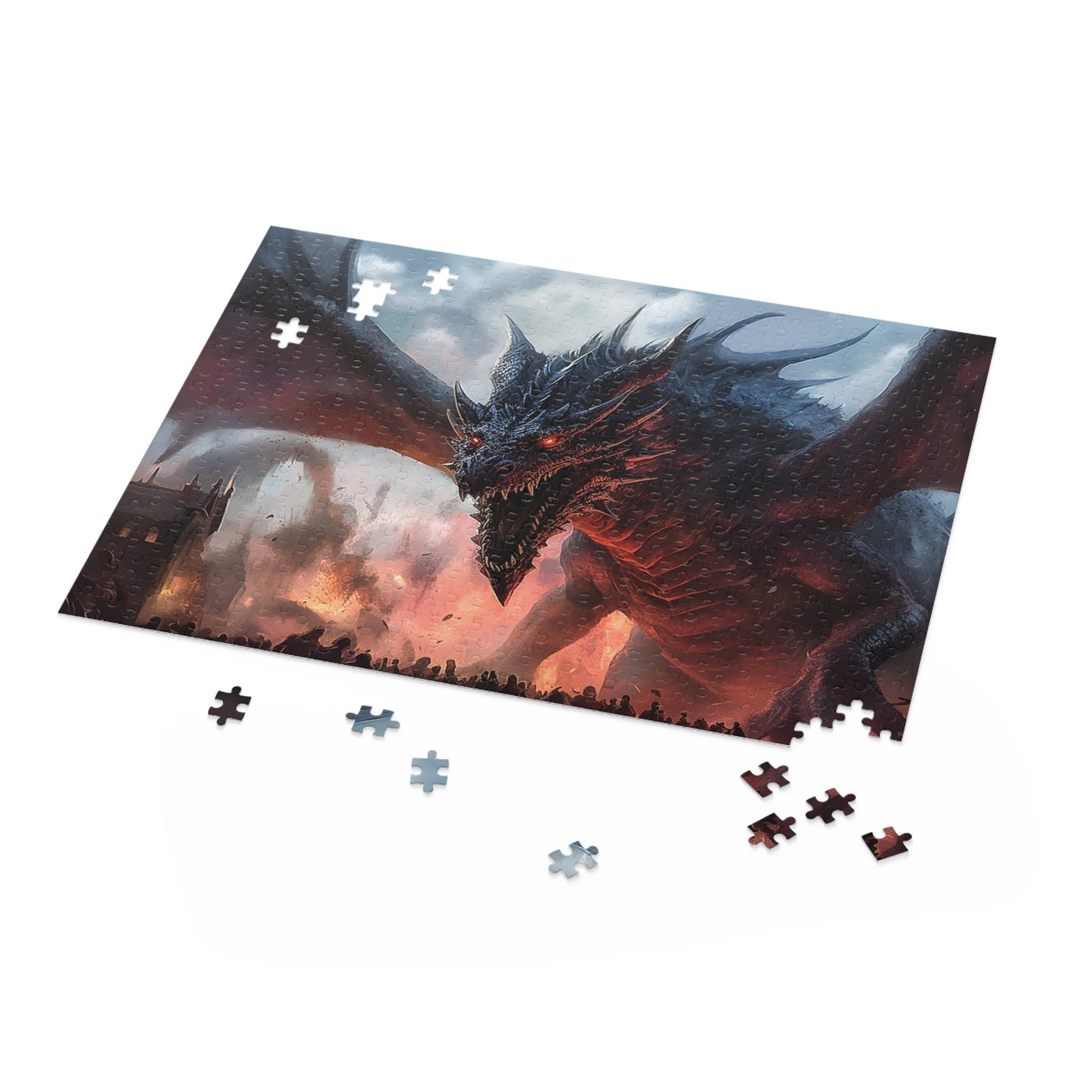 Dragon Jigsaw Puzzle|Challenging game|Colorful Dragon-Themed Toy|Fantasy artwork