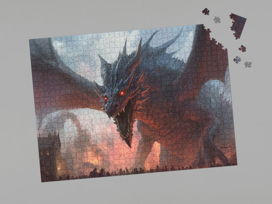 Dragon Jigsaw Puzzle|Challenging game|Colorful Dragon-Themed Toy|Fantasy artwork