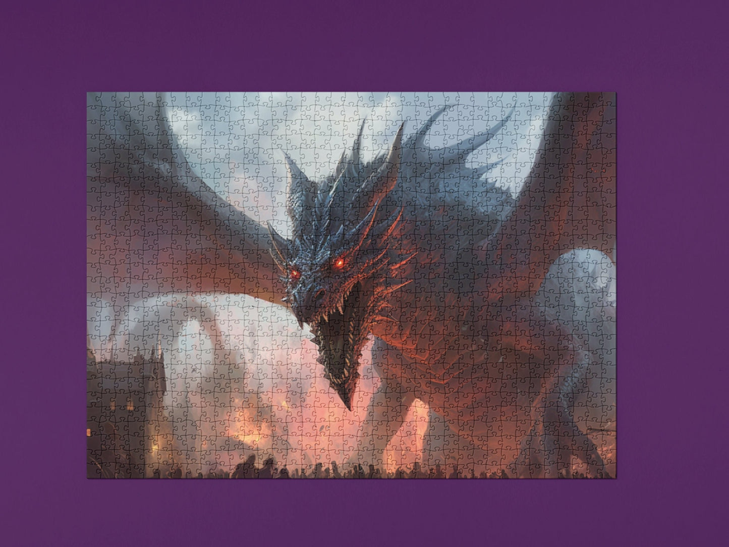 Dragon Jigsaw Puzzle|Challenging game|Colorful Dragon-Themed Toy|Fantasy artwork