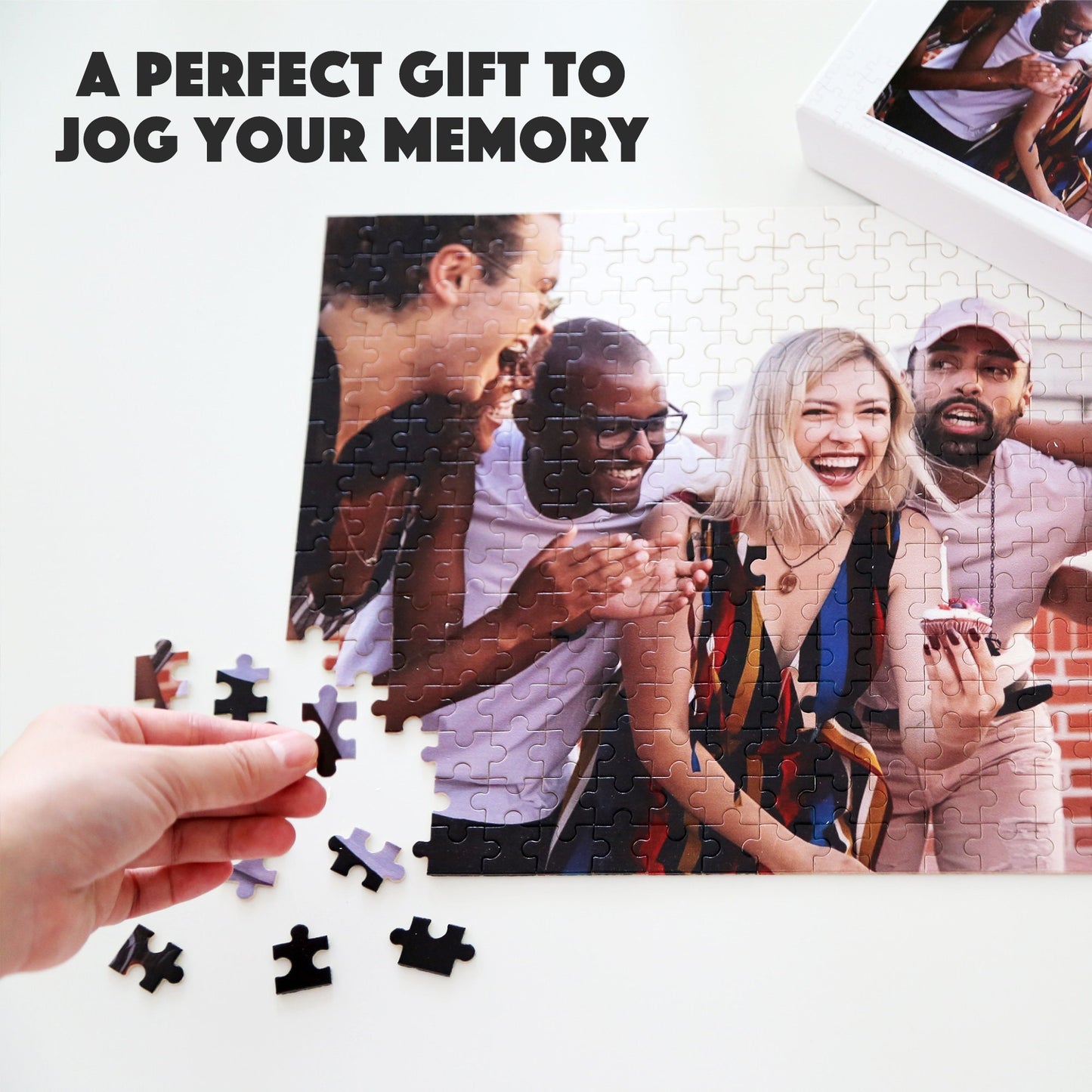 Custom Jigsaw Puzzle from photo | 300-1000 Pieces Personalized Puzzle | Gifts for Mom Dad Kids Her Him Couple | Unique Memory Gift