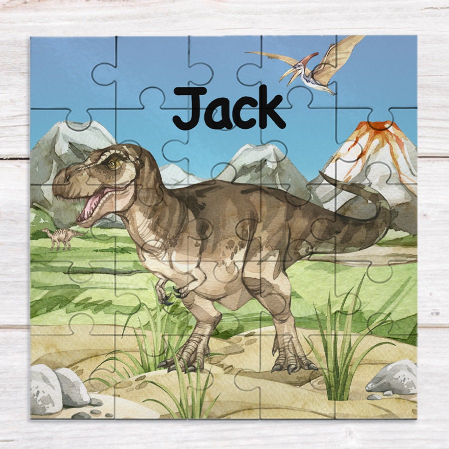 Jigsaw Puzzle - Kids Puzzle - 25-piece Tyrannosaurus Puzzle