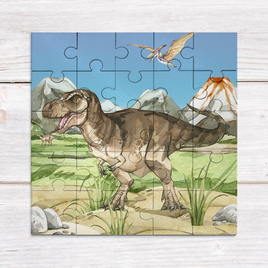 Jigsaw Puzzle - Kids Puzzle - 25-piece Tyrannosaurus Puzzle