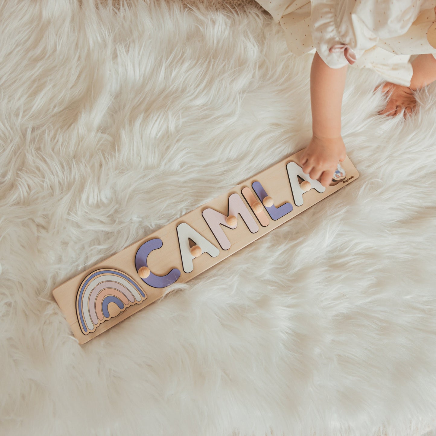 Name Puzzle With Pegs, Baby Girl Gift, Personalized Wooden Toys, Baby Shower, Easter Gifts for Kids, Wood Toddler Toys, First Birthday 1800