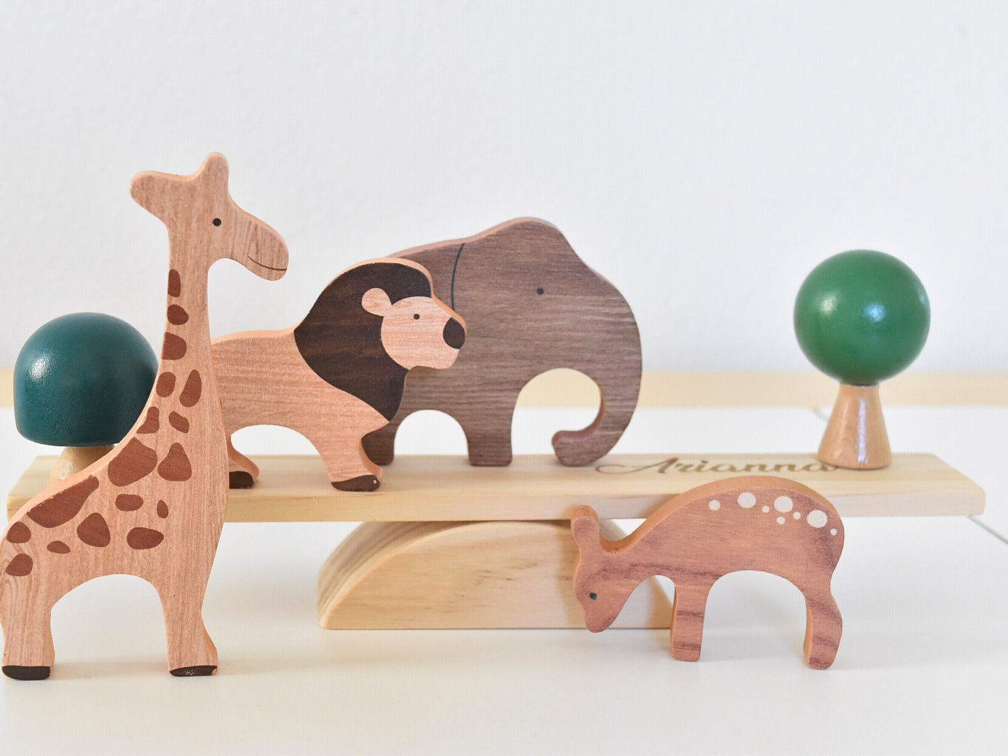 Personalized animal wood puzzle montessori gift custom christmas wood toy for kid first birthday gift montessori toddler gift baby shower