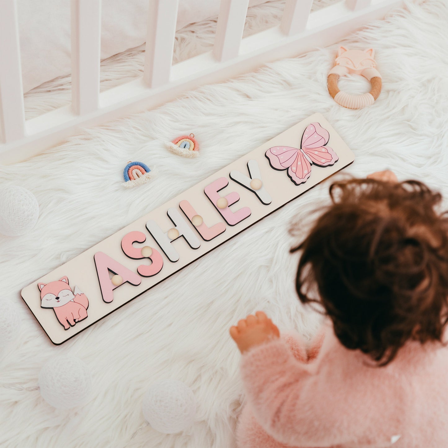 Personalized name puzzle for kids, baby name puzzle, Easter Gifts,birthday gifts for boys and girls, educational baby montessori toy gifts