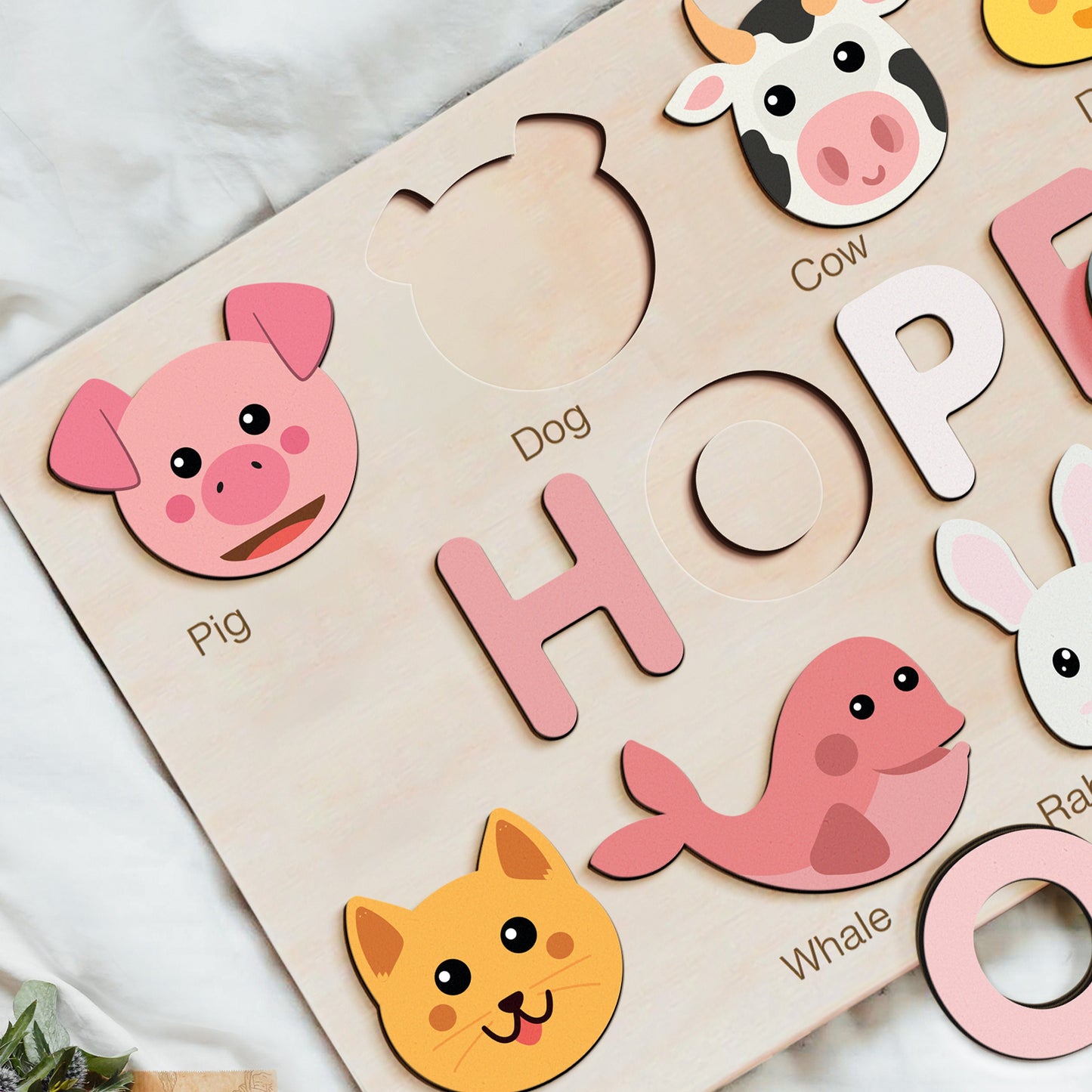 Custom Handmade 1st Birthday Gift, Wooden Name Puzzle for Toddler, Personalized Puzzle, Kids Girl Boy Wooden Toys, Toddler Gift