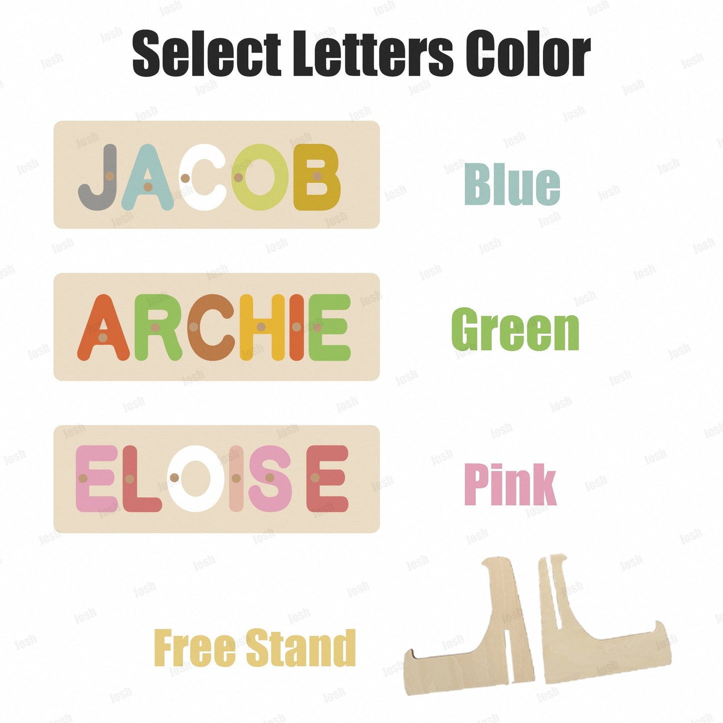 Personalized Animal Themed Name Puzzle, Nursery Decor, Educational Toys, 1 2 3 Year Old Gifts, Baby Boys and Girls,Wooden Toys,Birthday Gift