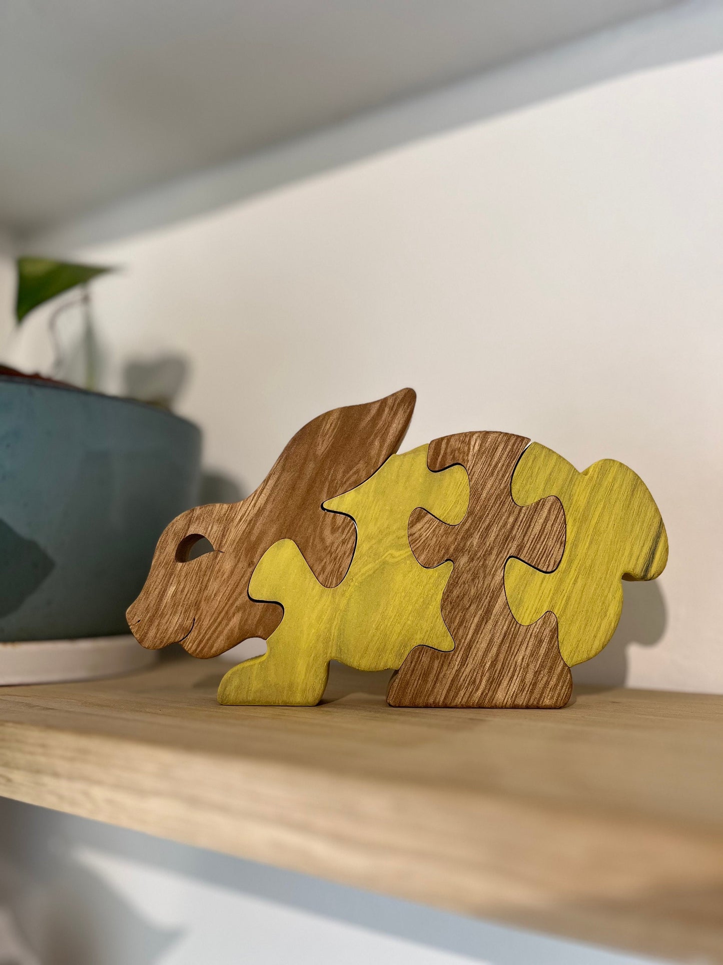 Wooden bunny Puzzle - Rabbit Puzzle - Wood Toy - Wooden  puzzle - Wood Puzzle - Birthday Gift -  Kids Gift - Jigsaw Puzzle