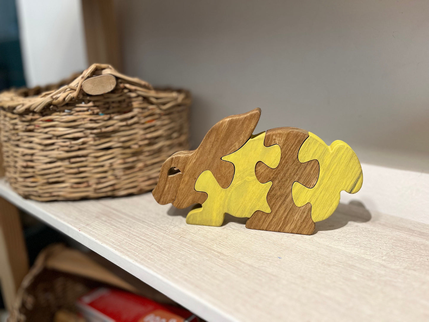 Wooden bunny Puzzle - Rabbit Puzzle - Wood Toy - Wooden  puzzle - Wood Puzzle - Birthday Gift -  Kids Gift - Jigsaw Puzzle