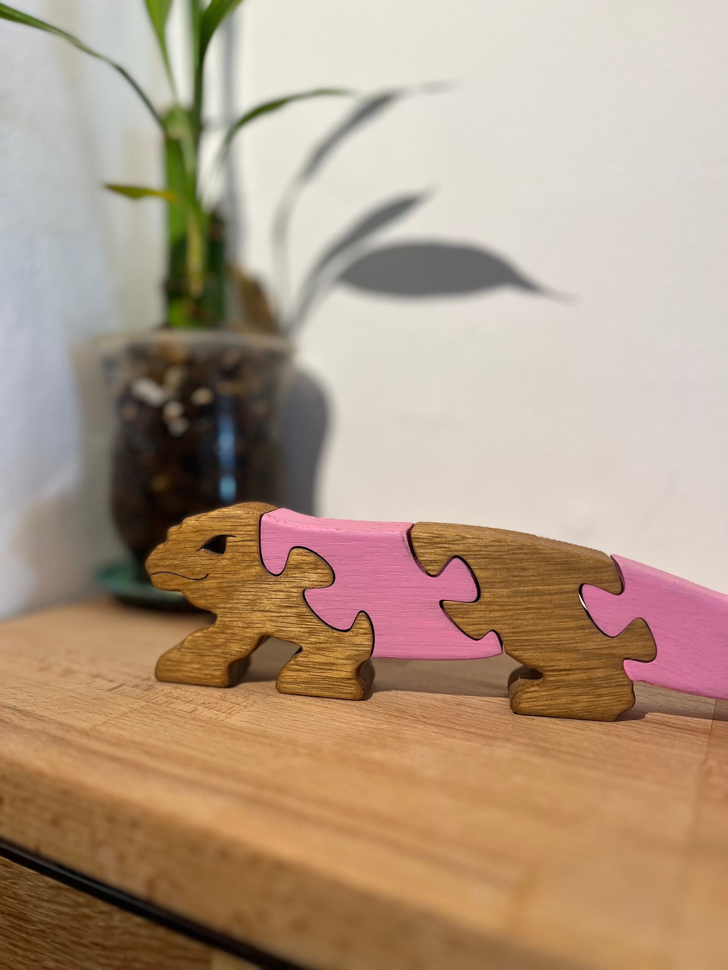 Komodo Dragon Puzzle - Exotic Wooden Jigsaw, Educational Toy, Durable Handcrafted Play, Eco-Friendly Gift