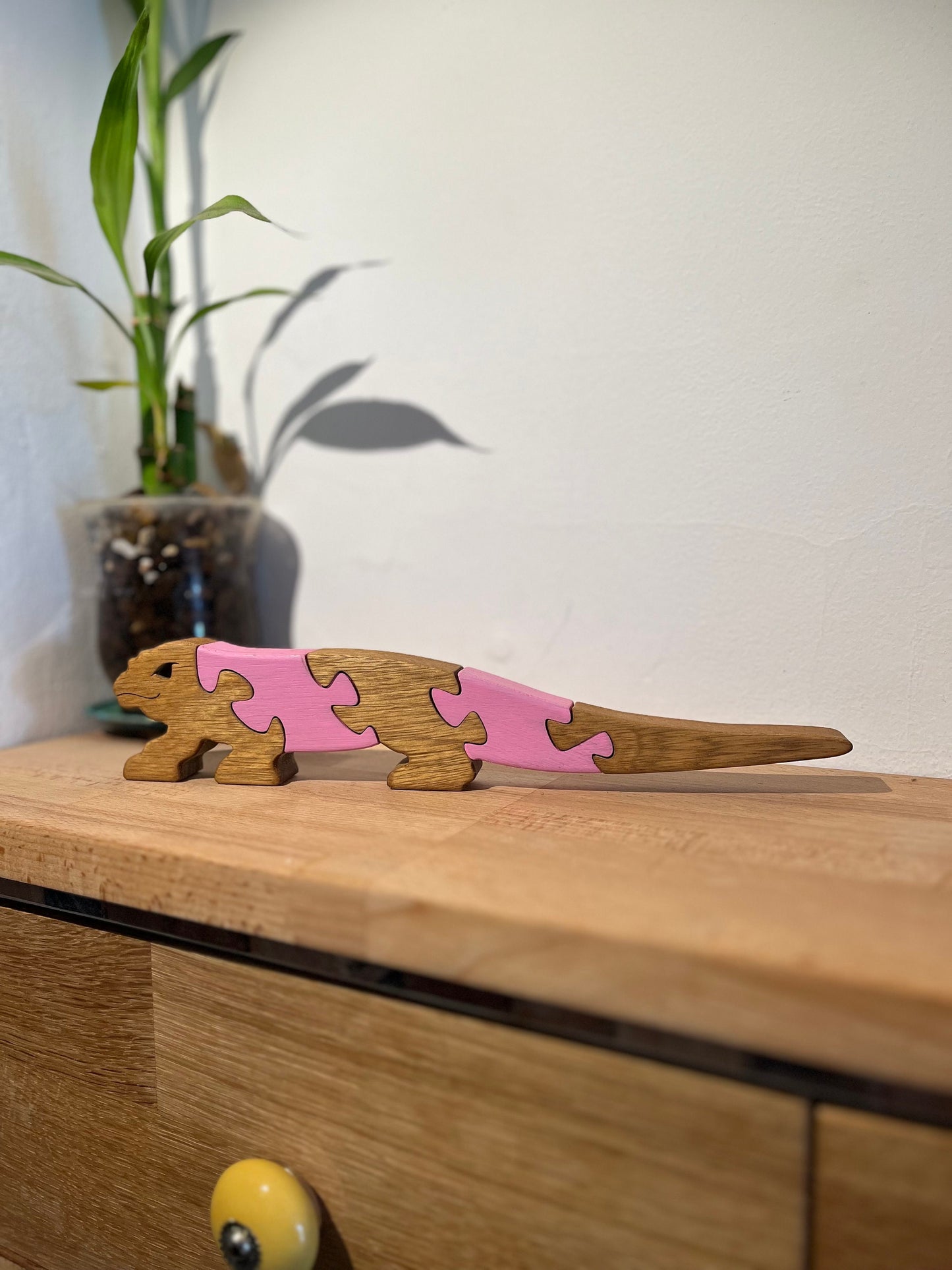 Komodo Dragon Puzzle - Exotic Wooden Jigsaw, Educational Toy, Durable Handcrafted Play, Eco-Friendly Gift