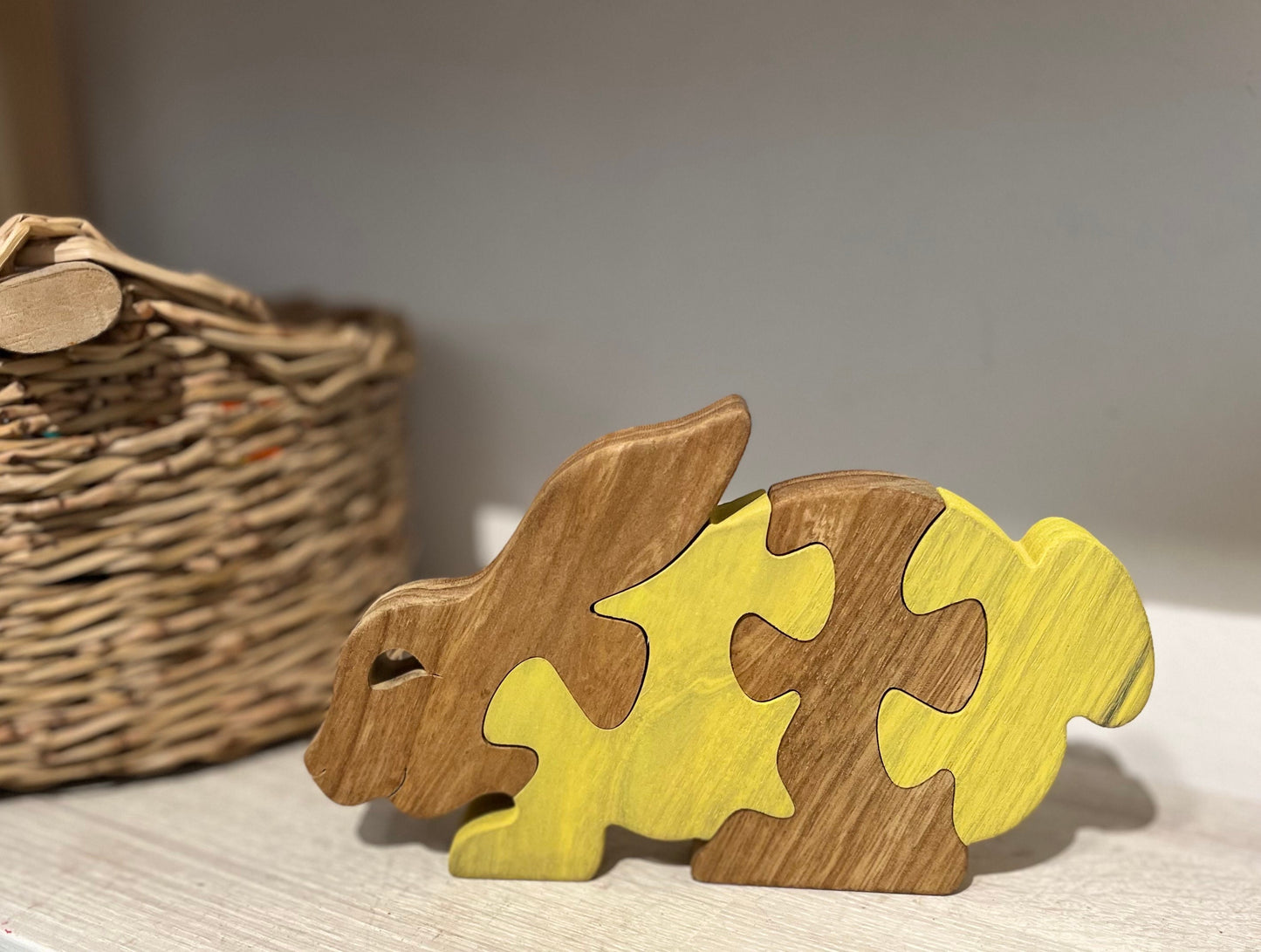 Wooden bunny Puzzle - Rabbit Puzzle - Wood Toy - Wooden  puzzle - Wood Puzzle - Birthday Gift -  Kids Gift - Jigsaw Puzzle