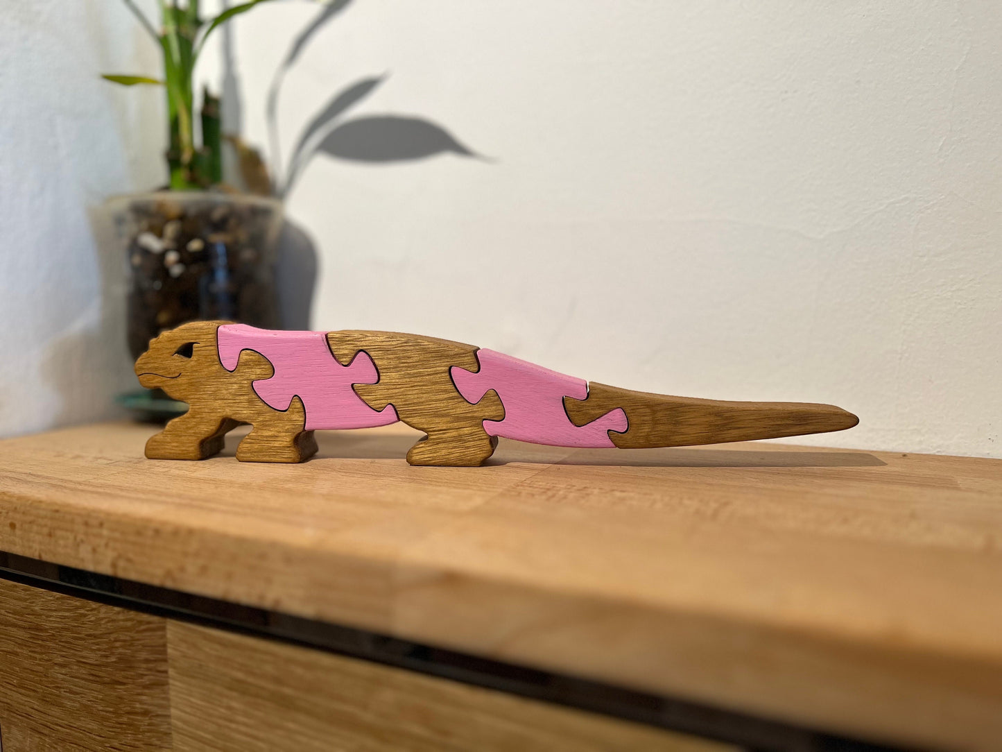 Komodo Dragon Puzzle - Exotic Wooden Jigsaw, Educational Toy, Durable Handcrafted Play, Eco-Friendly Gift