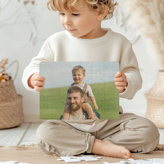 Photo Jigsaw Puzzle 30 Pieces - Any Photo - Small Custom Photo Puzzle - Kids Photo Puzzle - Photo upload Jigsaw Puzzle - Fathers Day Gift