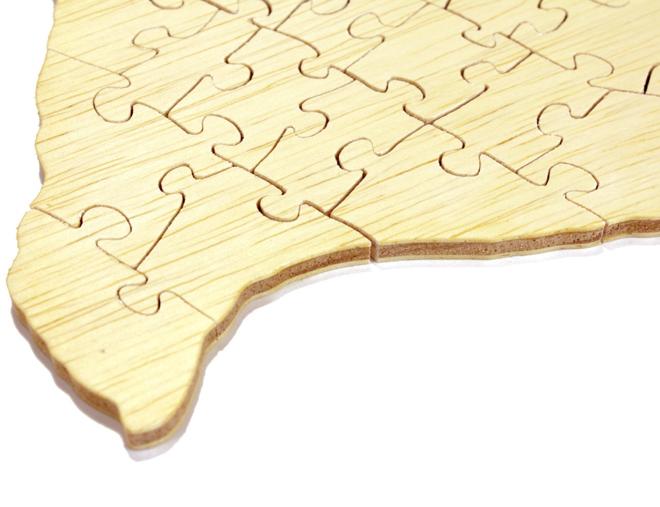 Wood Texas Jigsaw Puzzle, Educational Toy, Texas Puzzle, State Puzzle, Wooden Puzzle, Waldorf Toy, Wood Puzzle